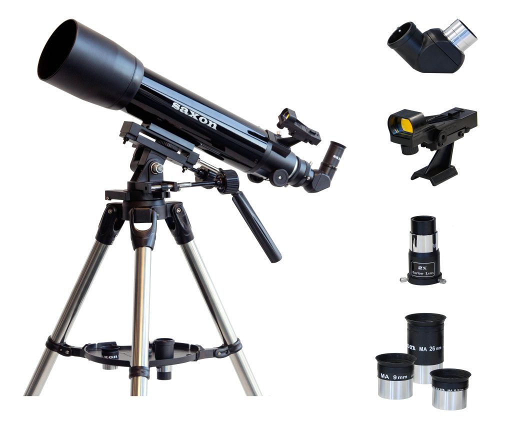 Saxon 1026AZ3 SC Refractor Telescope With Steel Tripod - Sidereal ...