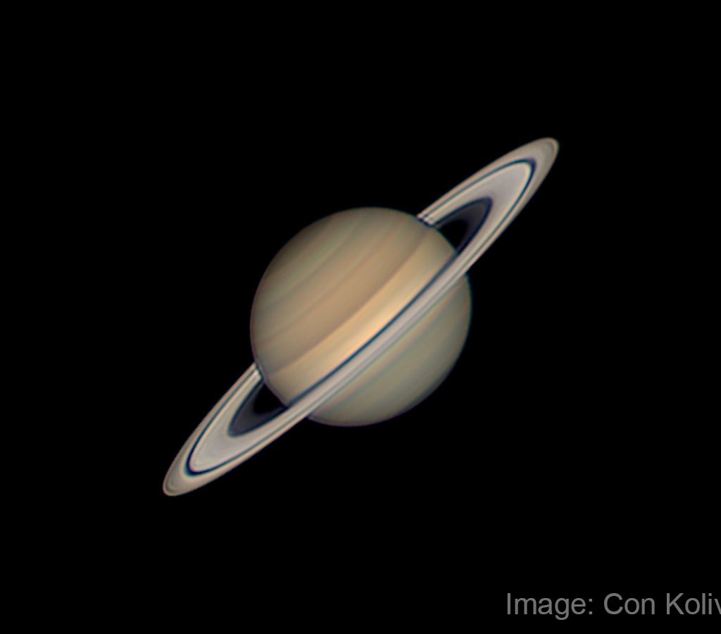 Saturn at opposition 2023. Image: Con Kolivas