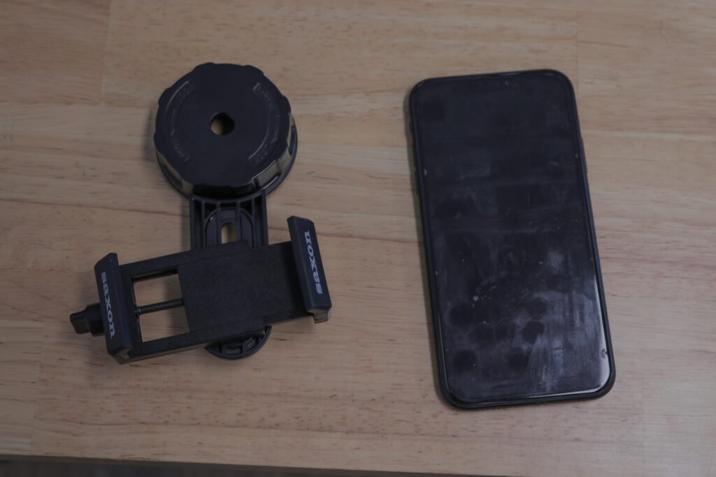 Scopepix and phone on desk