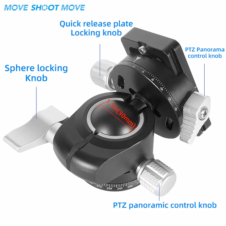 MSM Double panning ball head