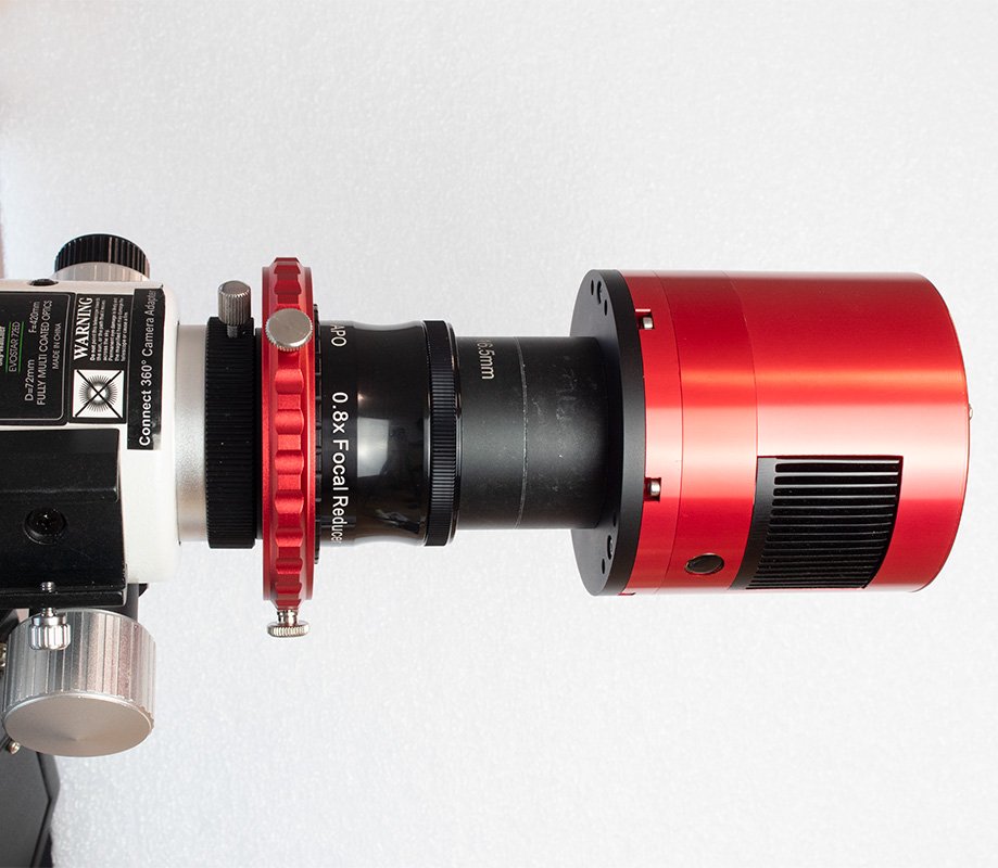 ST-CAAM48 rotator, corrector, t-ring and DSLR