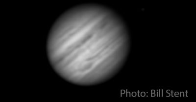 Jupiter in monochrome