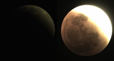 Same part of the eclipse with different exposures