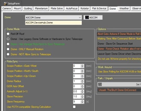 Voyager connecting to device hub dome