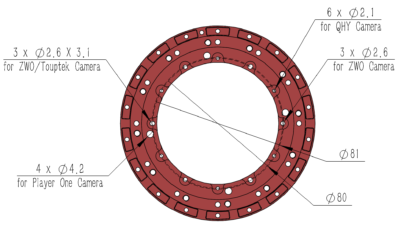 Oasis tilt adjuster camera connector drawing