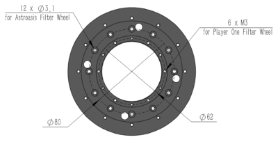 Oasis tilt adjuster filter wheel connector drawing