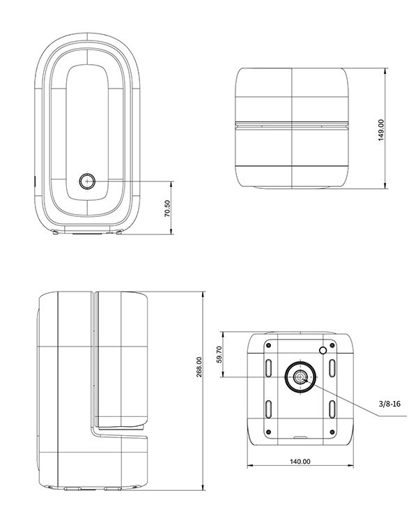S50-P dimensions